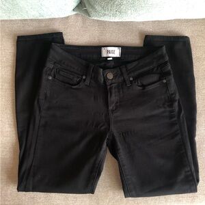 PAIGE Verdugo crop skinny jeans. size 26. Jet Black.
